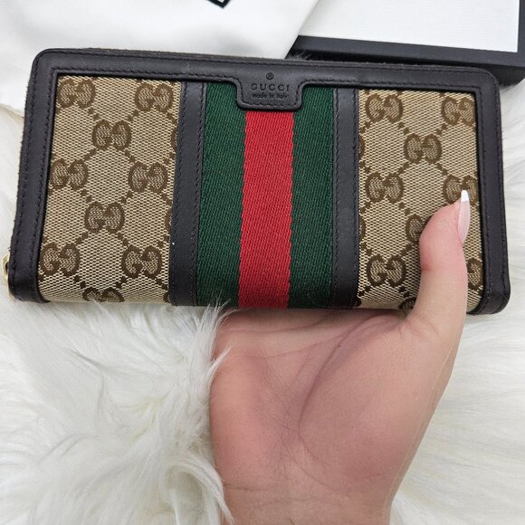 Gucci Handbags - Gucci  Supreme Ophidia Zip Around Wallet